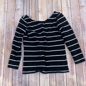 Black and White Stripped Long Sleeve from Zara